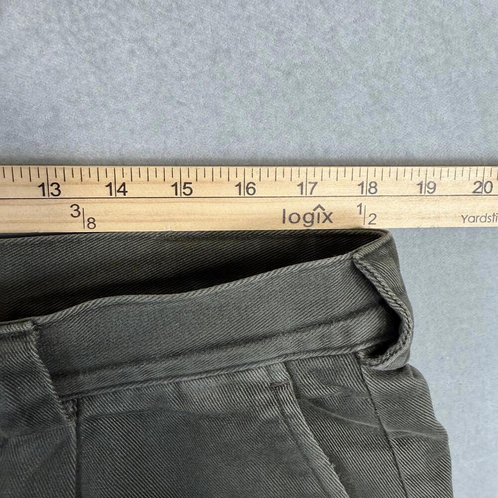 Vintage Tommy Hilfiger Cargo Pants Mens 36x30 Olive Green Pleated Twill 90s - Picture 7 of 8